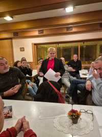 Stefanie Kirchner unterwegs im Wahlkampf